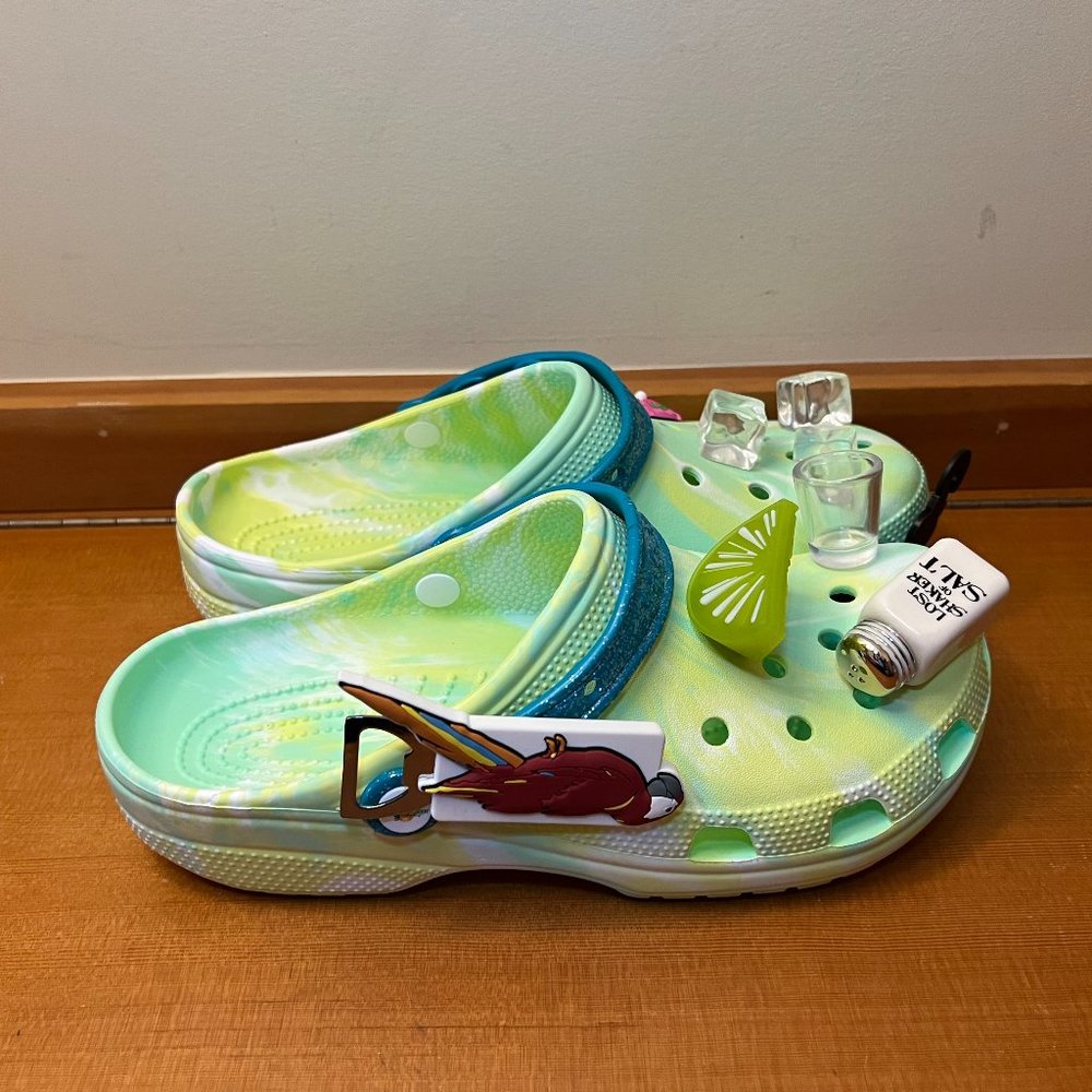 Brand New Crocs Margaritaville Clogs Limited Edition with Jibbitz!!!